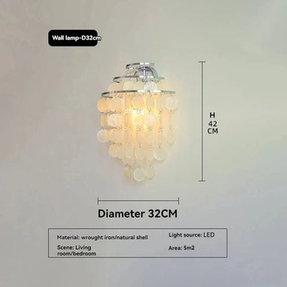 Modern Shell Pendant Chandelier in Gold or Chrome - Decorbites