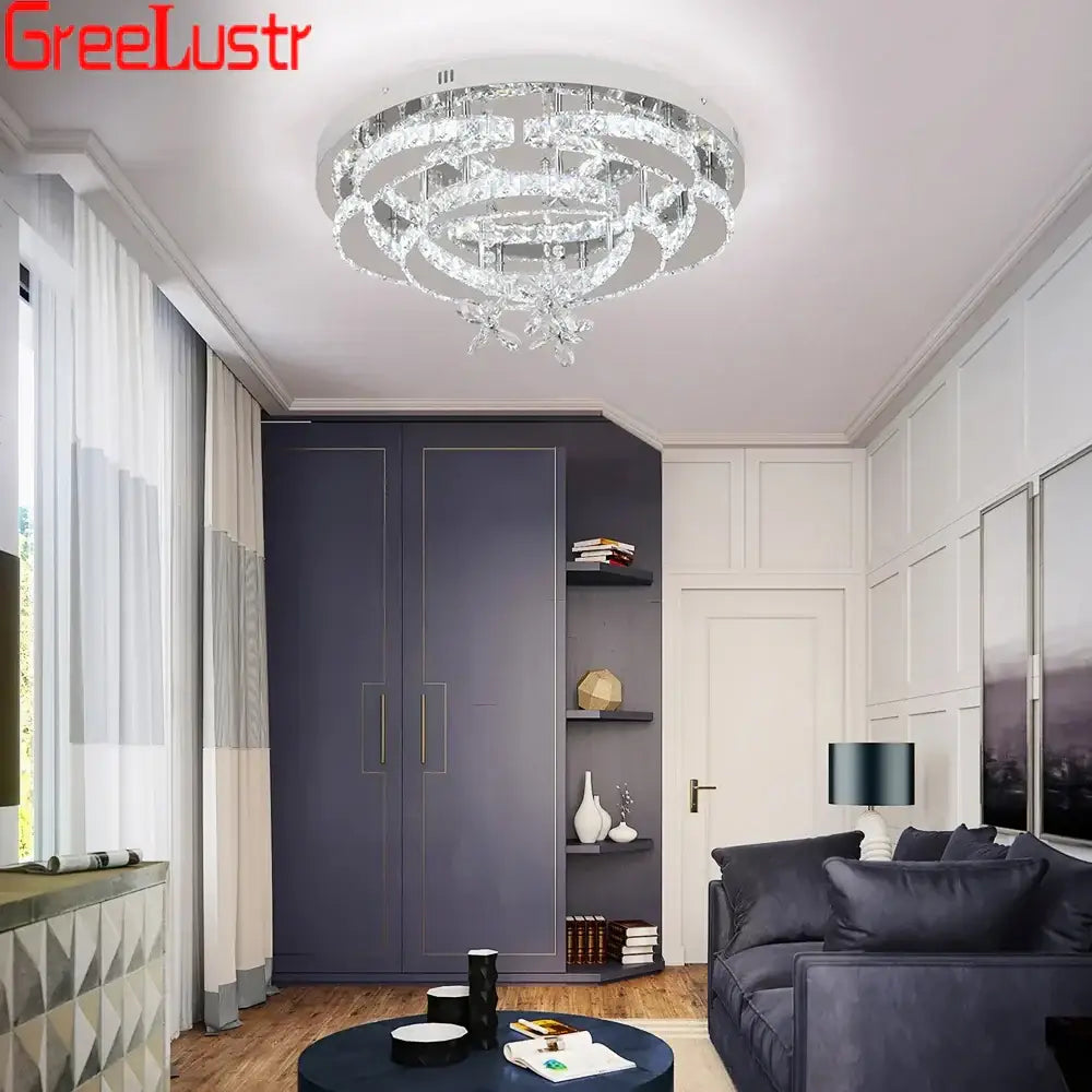 Modern silver crystal raindrop led chandelier with chrome accents for living room light decorbites crystal raindrop design