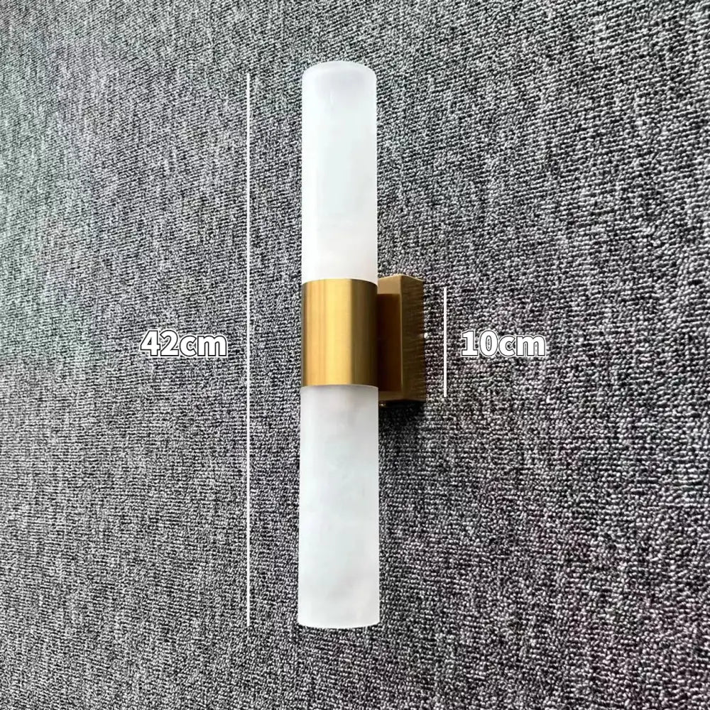 Modern silver gold and black led wall lamp with frosted glass shades and brushed brass accent for decorbites led wall decor