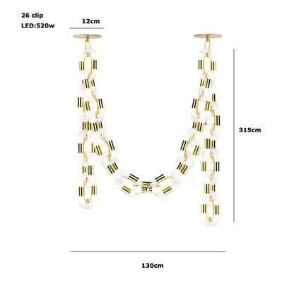 Modern silver and white crystal gold chain chandelier with a 315cm gold chain chandelier frame for dining room decorbites crystal gold lighting