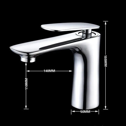 Modern chrome finished single handle basin faucet with sleek minimalist design by decorbites for bathroom sinks