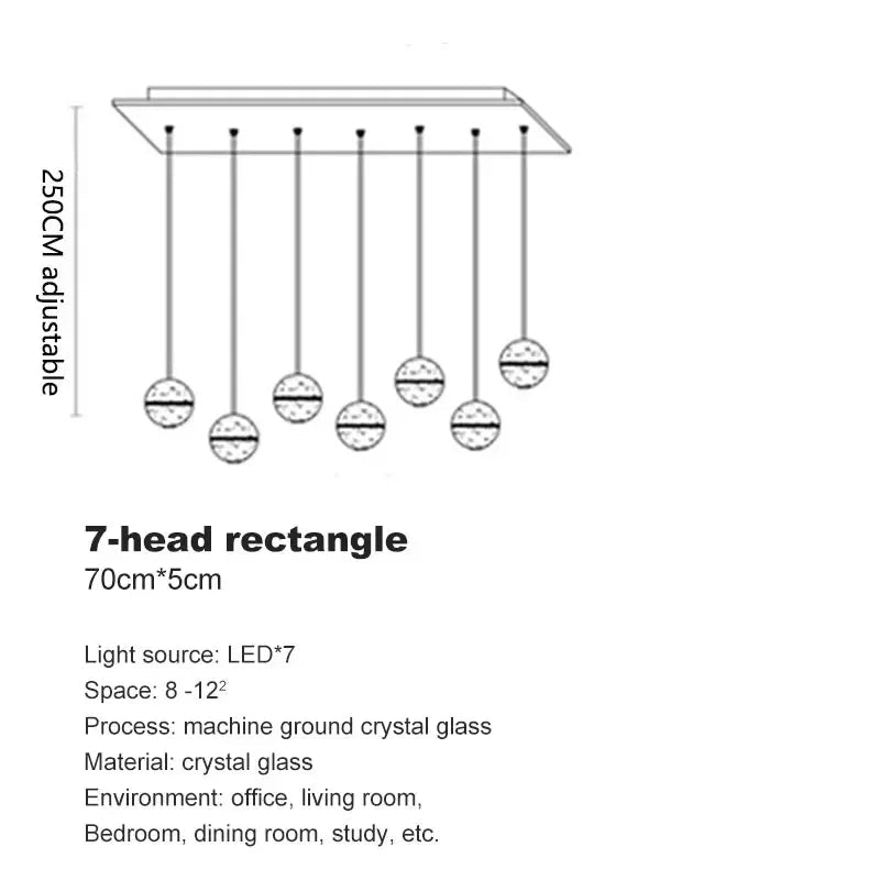Modern Spiral Crystal Ball Staircase Pendant Chandelier - Decorbites