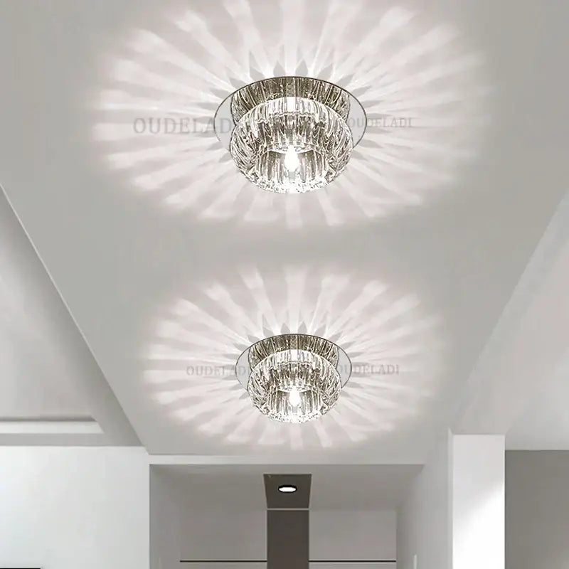 Modern sunburst crystal led flush mount ceiling light with clear glass and radiant starburst design for living room decorbites ceiling light