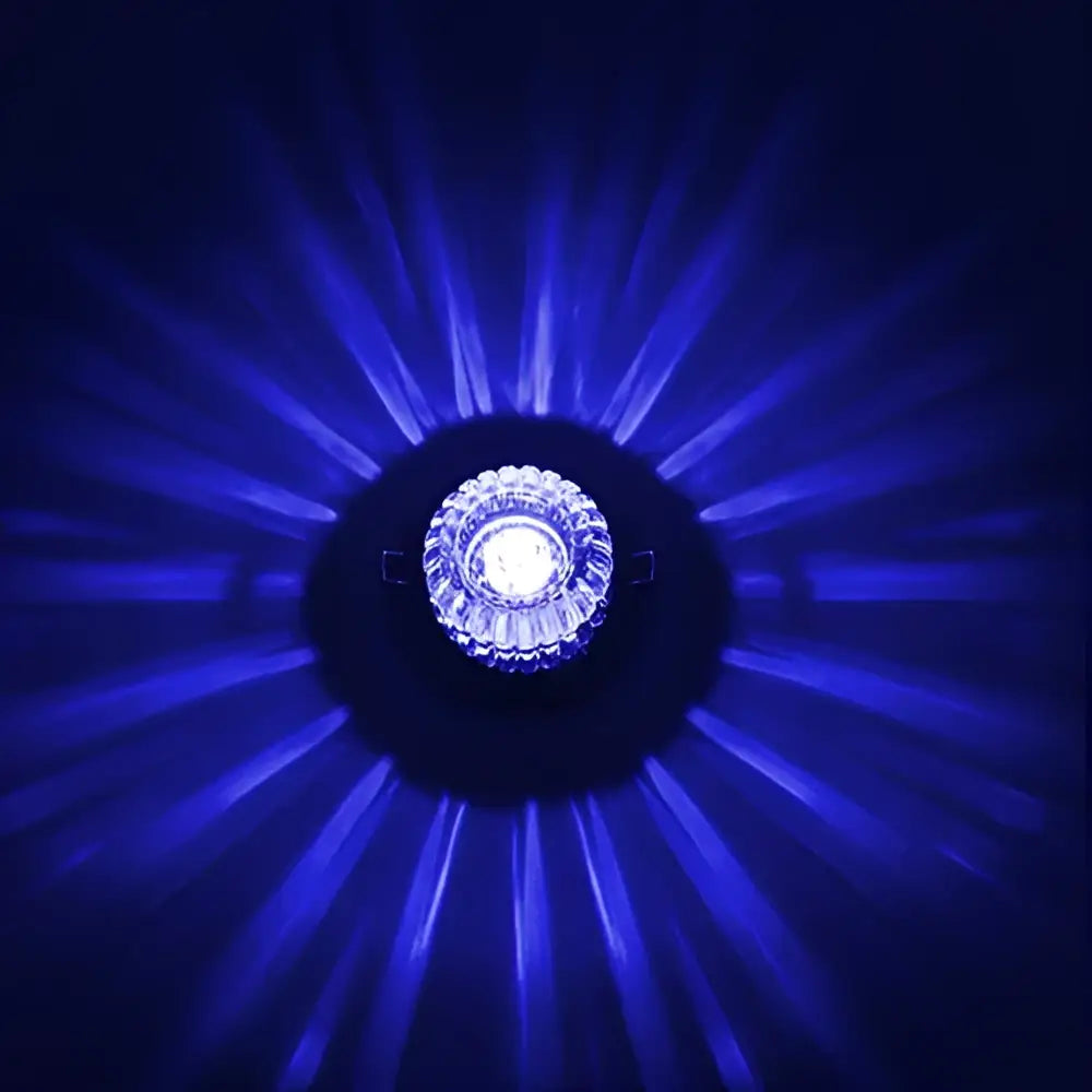 Modern sunburst crystal led flush mount ceiling light with blue crystal led decorbites crystal led in starburst design