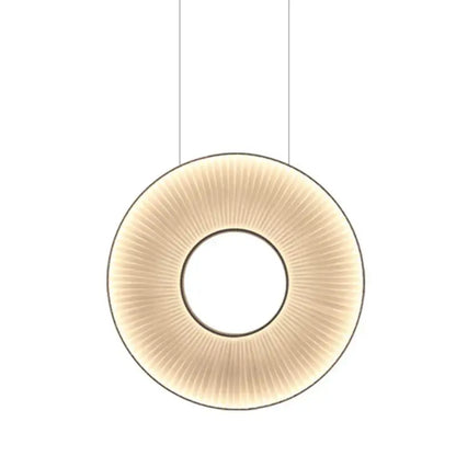 Modern dix heures round fabric pendant light with warm beige glow and sleek metallic frame for dining room lighting