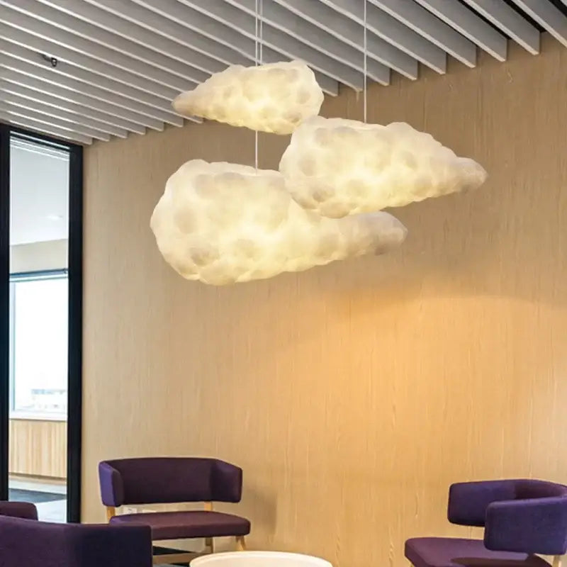 Modern textured white cloud chandelier with soft porous pendant lights for living room decorbites cloud chandelier