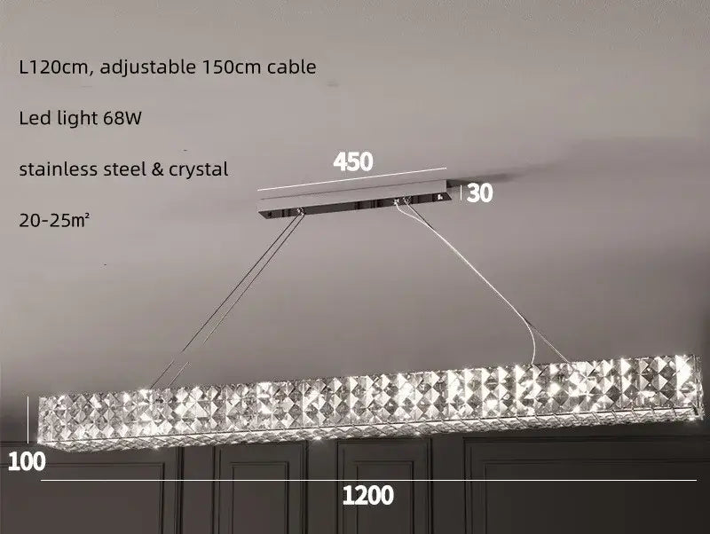 Modern three tiered decorbites crystal led chandelier with stainless steel frame and sparkling crystal accents for living room
