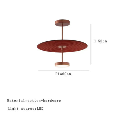 A modern dimmable cotton chandelier with a copper-toned metal frame and LED bulb for living room decorbites dimmable
