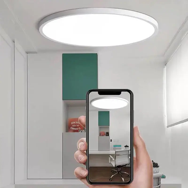 Modern ultra thin white led ceiling light with sleek minimalist design ideal for living room decorbites led ceiling lighting