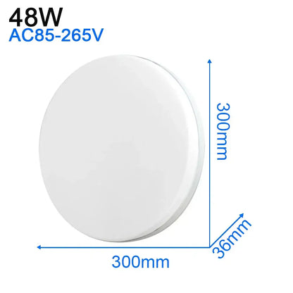 Modern ultra thin white led ceiling light 48w 300mm diameter 36mm thick decorbites led ceiling for living room