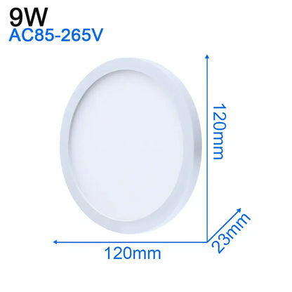 Modern ultra thin white led ceiling light by decorbites with sleek design 120mm diameter for living room decorbites led ceiling