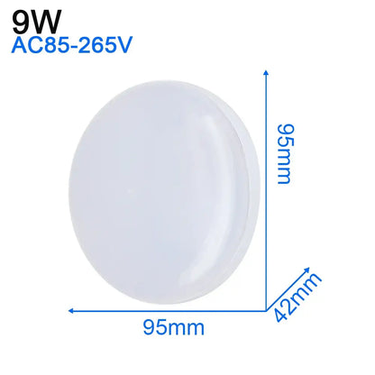 Modern ultra thin white decorbites led ceiling light with smooth diffused surface 95mm diameter for living room decor