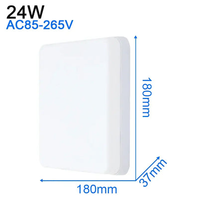 Modern ultra thin white rectangular 24w led ceiling light with ac85-265v voltage for living room decorbites led ceiling