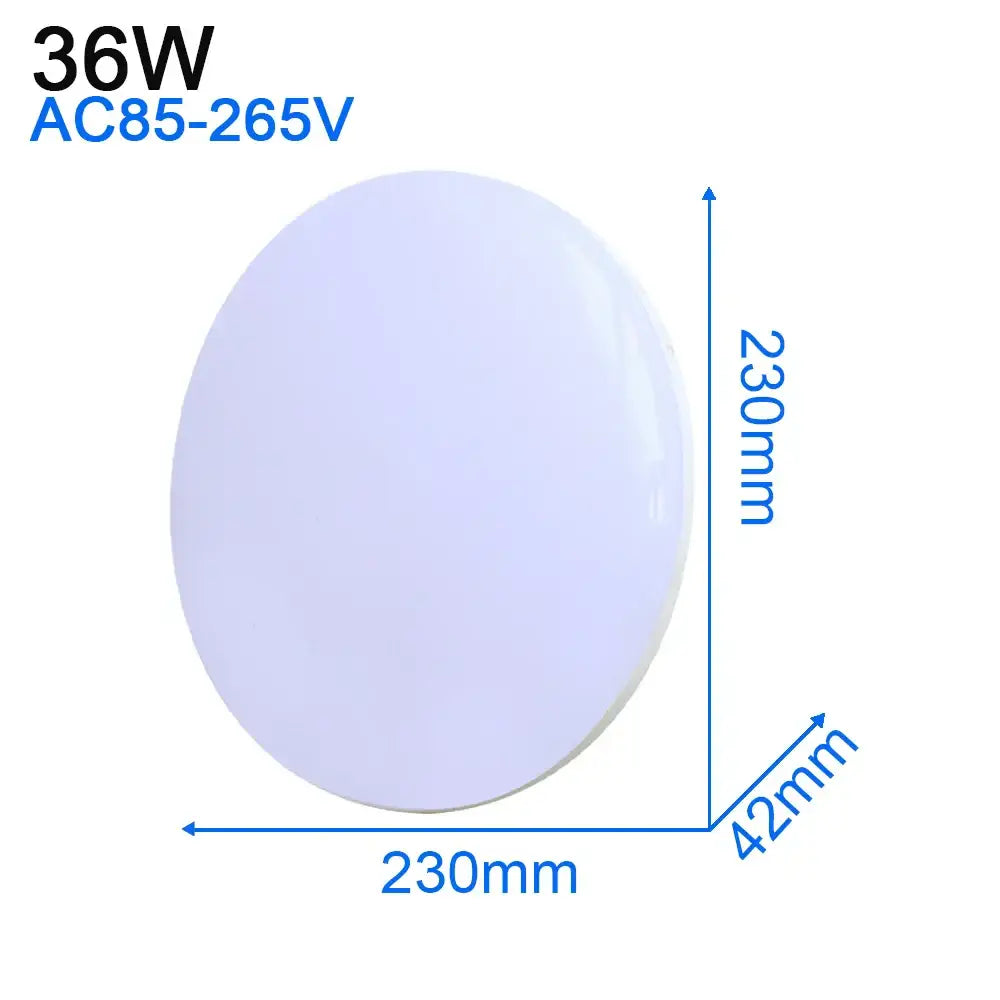 Modern ultra thin white led ceiling light with smooth glossy finish 230mm diameter ideal for living room decorbites led ceiling
