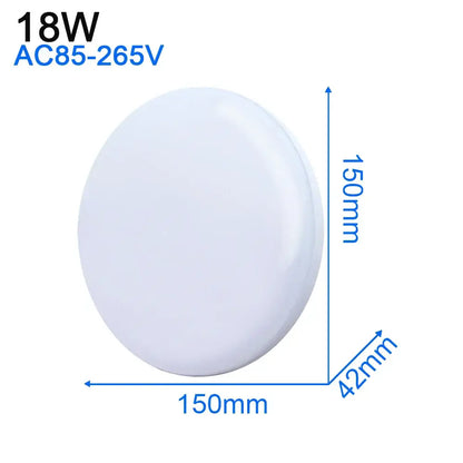 Modern ultra thin white led ceiling light with smooth diffused surface 150mm diameter decorbites led ceiling light