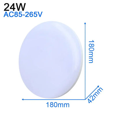 Modern ultra thin white decorbites led ceiling light with smooth diffuser 180mm diameter for living room decor