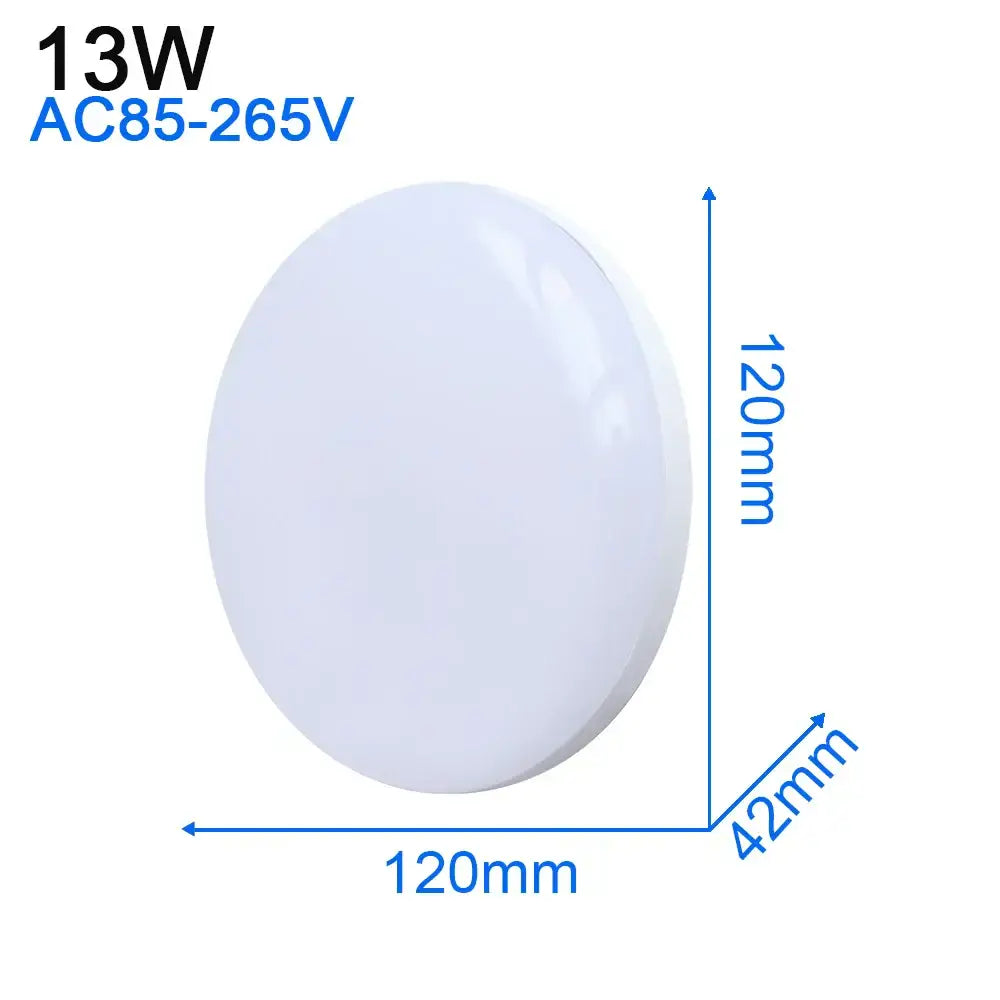 Modern ultra thin white decorbites led ceiling light with smooth diffused surface 120mm diameter for living room decor