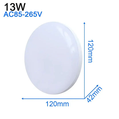 Modern ultra thin white decorbites led ceiling light with smooth diffused surface 120mm diameter for living room decor