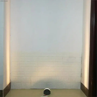 Black and white circular floor lamp with sleek modern design for decorbites led window lighting decor hallway use