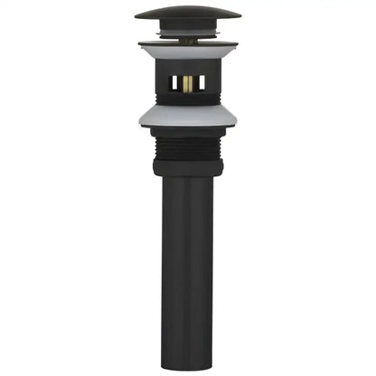 Modern waterfall black and gold basin faucet with black matte finish drain and metallic accents by decorbites black