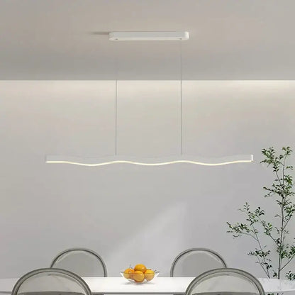 Modern wavy white cream style led ceiling lamp with sleek wavy design for living room decorbites cream style decor