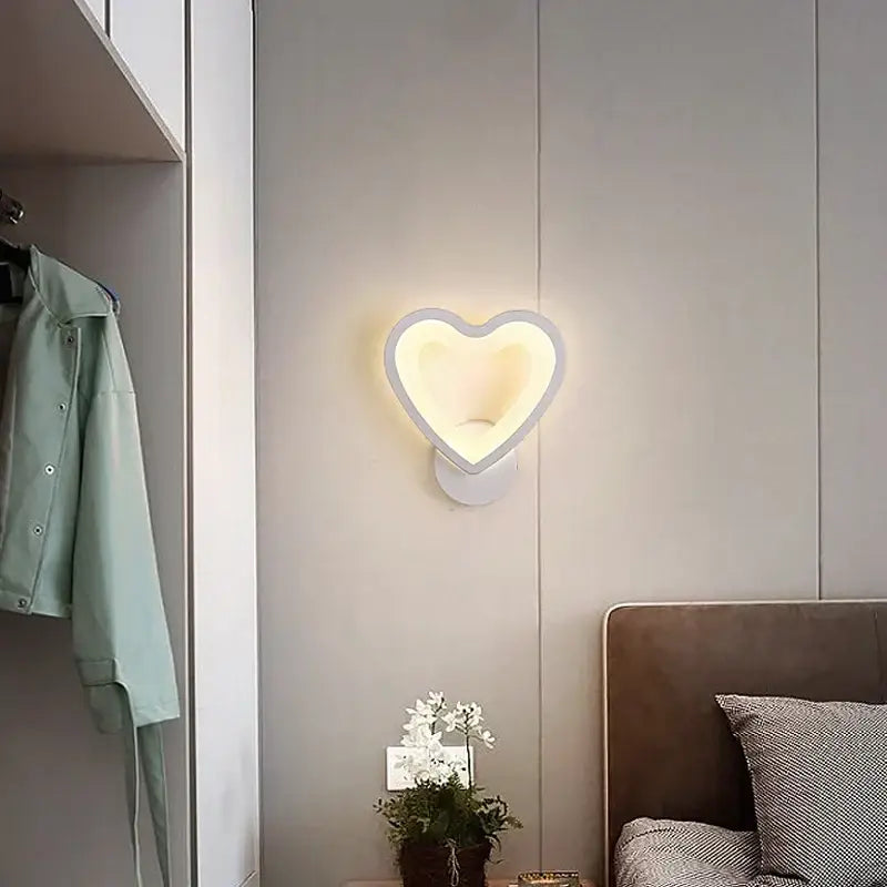 Modern white acrylic led wall sconce with soft glowing light by decorbites acrylic for childrens bedroom decor