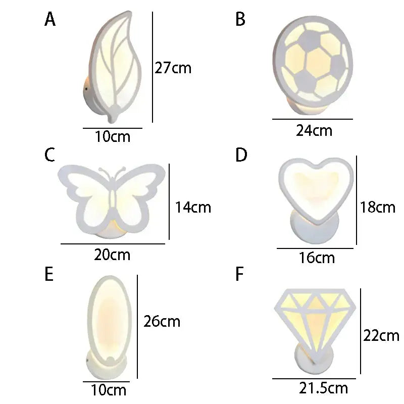 Modern white acrylic led wall sconce with leaf shape and glossy veining details for childrens bedroom decorbites acrylic led decor
