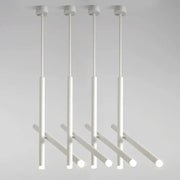 Modern white cylindrical decorbites adjustable double angle ceiling spotlights with glowing led ends for kitchen decor