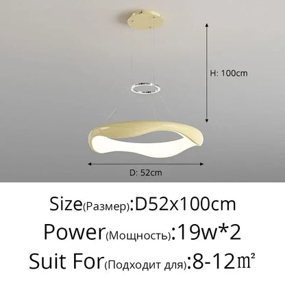 Modern white and black chrome pendant lamp with cream curved design and two 19w led bulbs for dining room decorbites black chrome