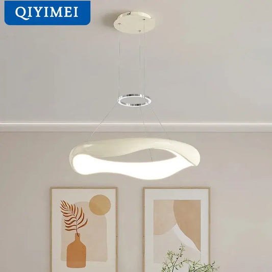 Modern white and black chrome pendant lamp with sleek curved design and chrome accent ring for dining room decorbites black chrome