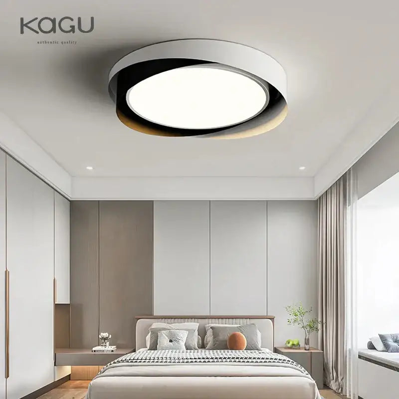 Modern white and black dimmable led chandelier with sleek circular design and minimalist decorbites dimmable led style for living room
