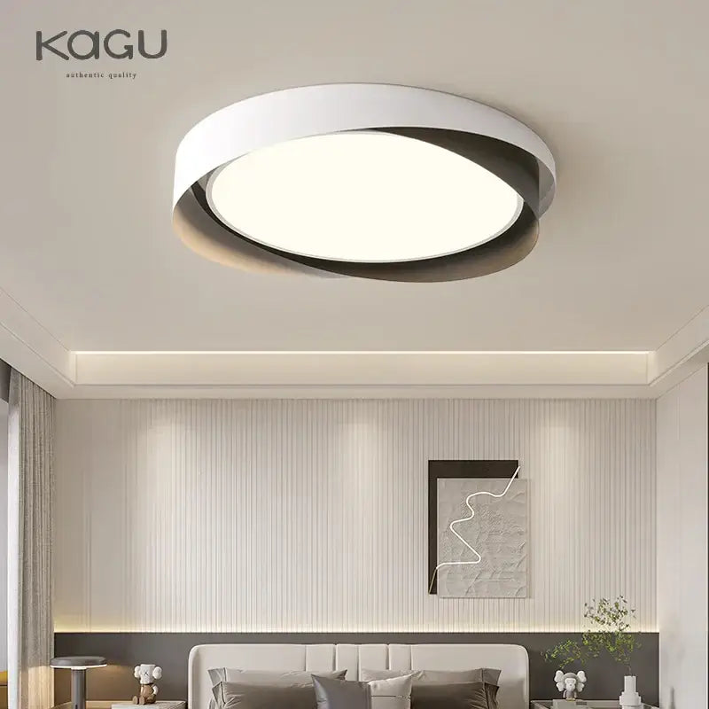 Modern white and black dimmable led chandelier by kagu featuring decorbites dimmable led for living room decor