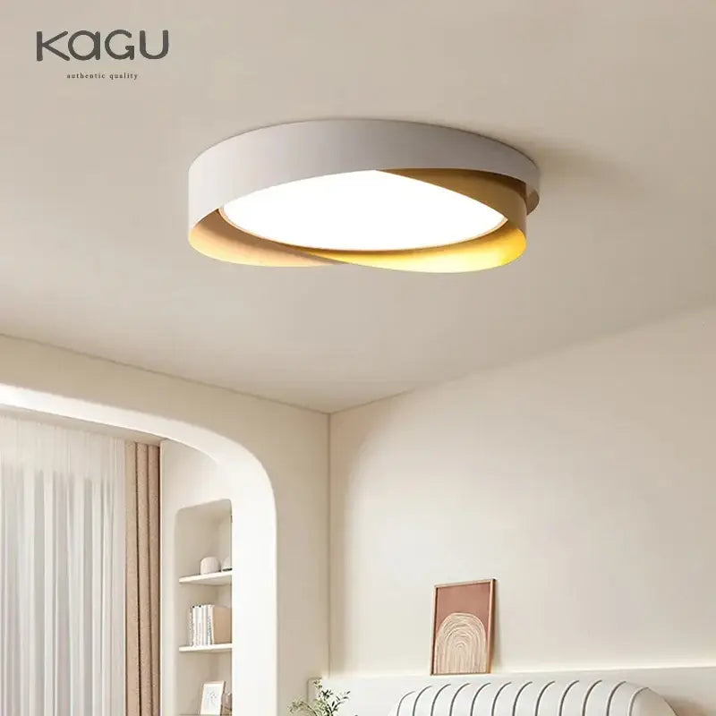 Modern white and black dimmable led chandelier with decorbites dimmable led circular ceiling light featuring gold accent