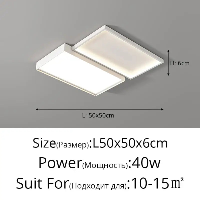 Modern white rectangular ceiling light fixture with sleek minimalist design from decorbites elegant chandelier lights collection