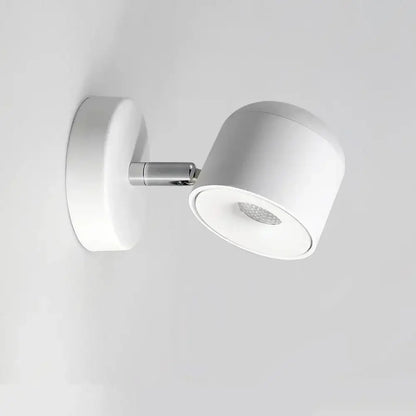 Modern white ceramic dimmable led wall lamp with sleek chrome joint ideal for bedroom reading decorbites dimmable led wall