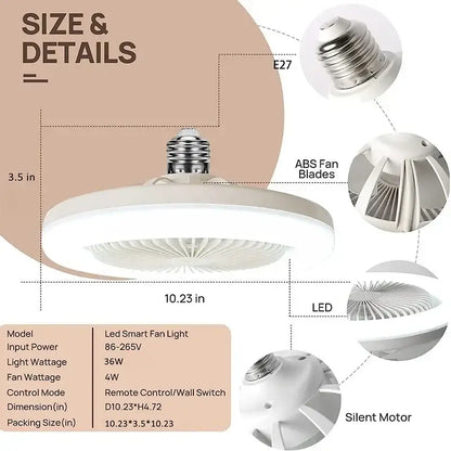 Modern white circular ceiling fan with abs blades silent motor and remote control by decorbites ceiling fan for bedroom use