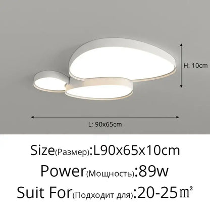 Modern white cloud ceiling lights with oval led panels and minimalist design ideal for living room decorbites cloud ceiling