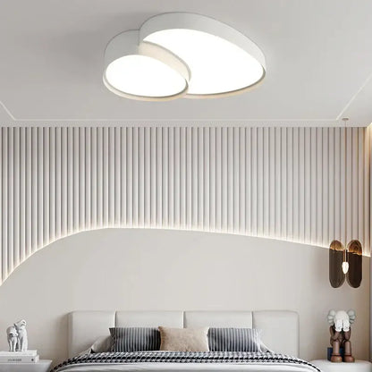 Modern white cloud ceiling lights with sleek overlapping circular led panels for living room decorbites ceiling lights