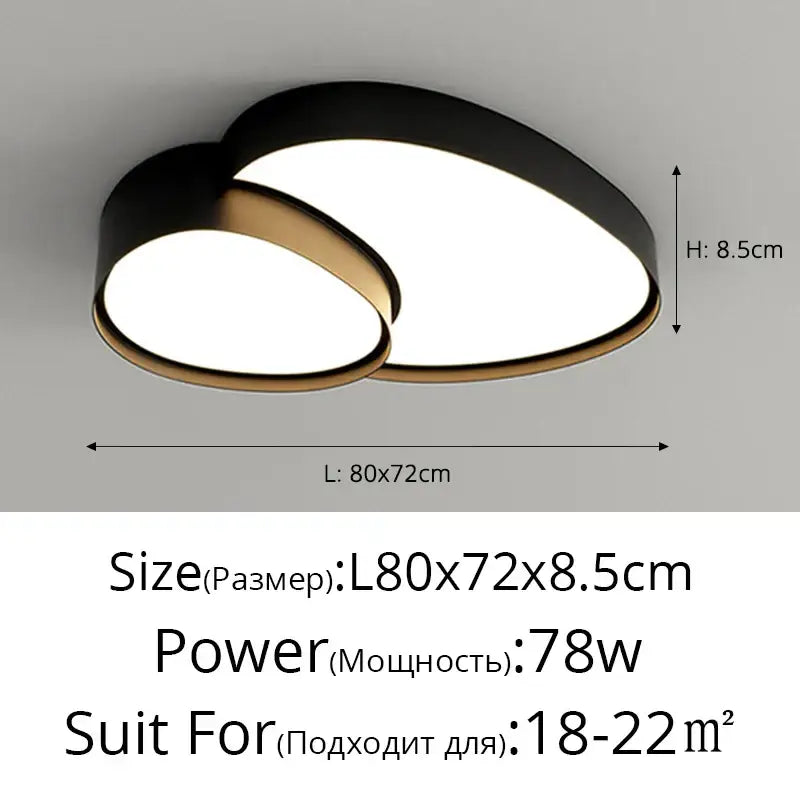 Modern black and gold cloud ceiling lights featuring led panels for living room decorbites cloud ceiling lighting
