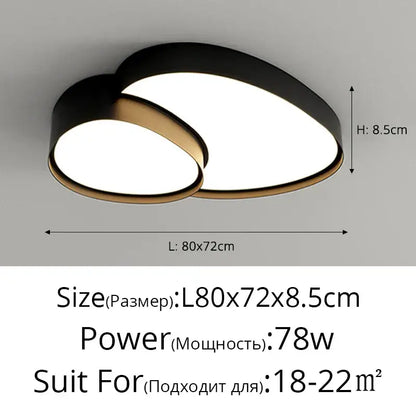 Modern black and gold cloud ceiling lights featuring led panels for living room decorbites cloud ceiling lighting