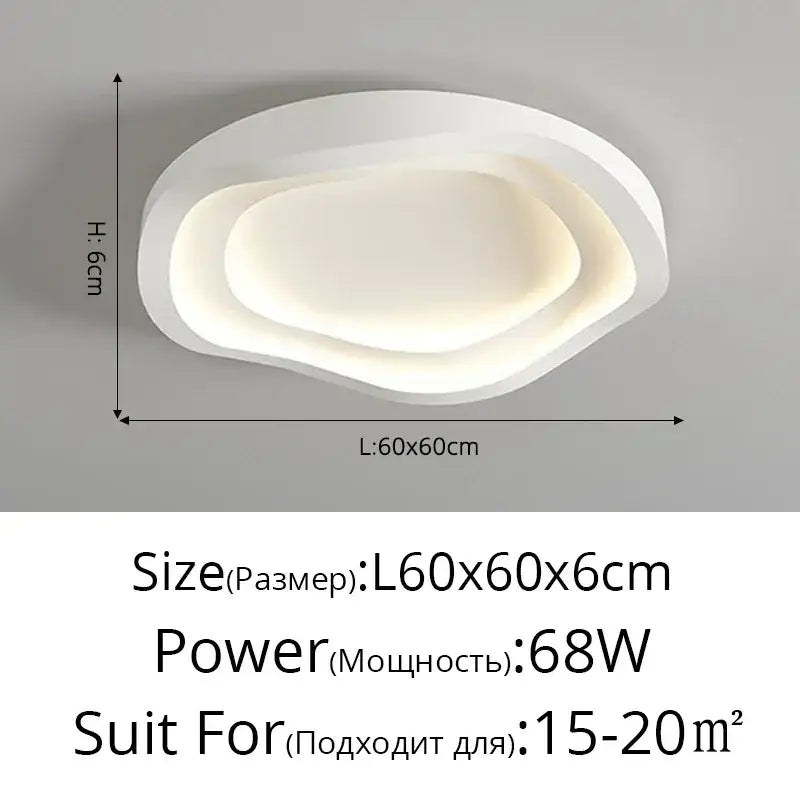 Modern white cloud designer ceiling lights featuring a sleek layered oval design for living room decorbites ceiling lights