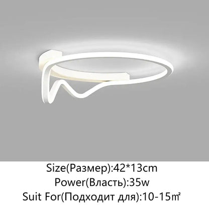Modern white geometry round led ceiling light with sleek minimalist circular design for living room decorbites geometry round