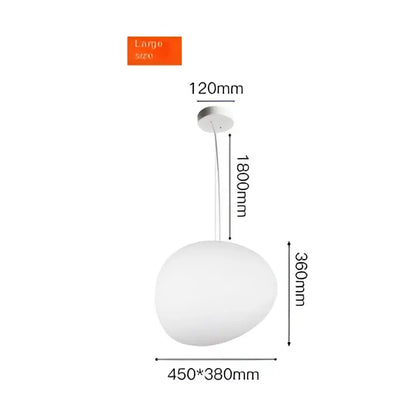 Modern white glass ball led pendant light with egg-shaped matte glass design ideal for dining room decorbites glass ball