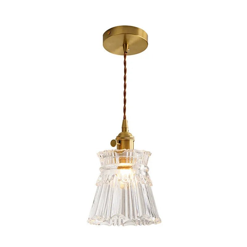 Modern White Glass Flower Pendant Light - Decorbites