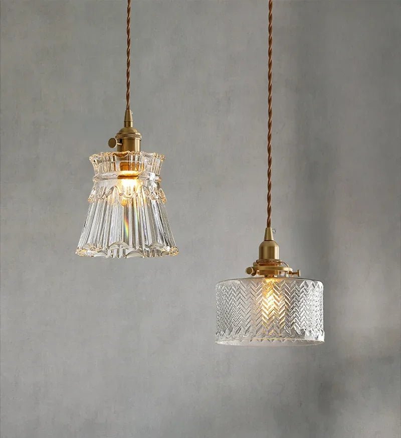 Modern White Glass Flower Pendant Light - Decorbites