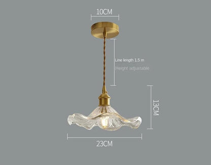 Modern White Glass Flower Pendant Light - Decorbites