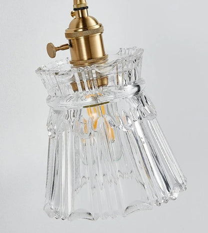 Modern White Glass Flower Pendant Light - Decorbites