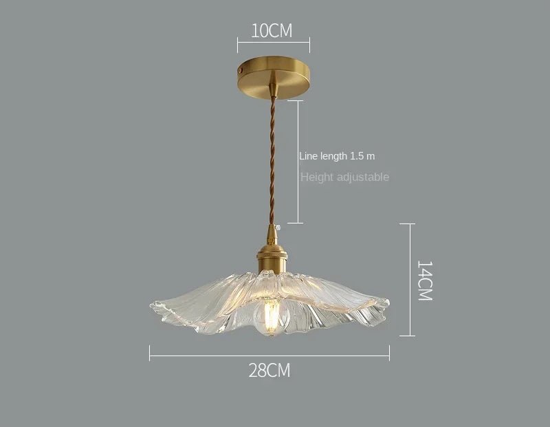 Modern White Glass Flower Pendant Light - Decorbites