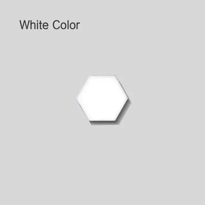 Modern white honeycomb modular quantum sconces led panel light with white hexagonal smooth matte tile design for bedroom