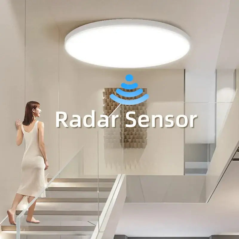 Modern white induction led ceiling light with minimalist design for smart bedroom decorbites induction led ceiling use
